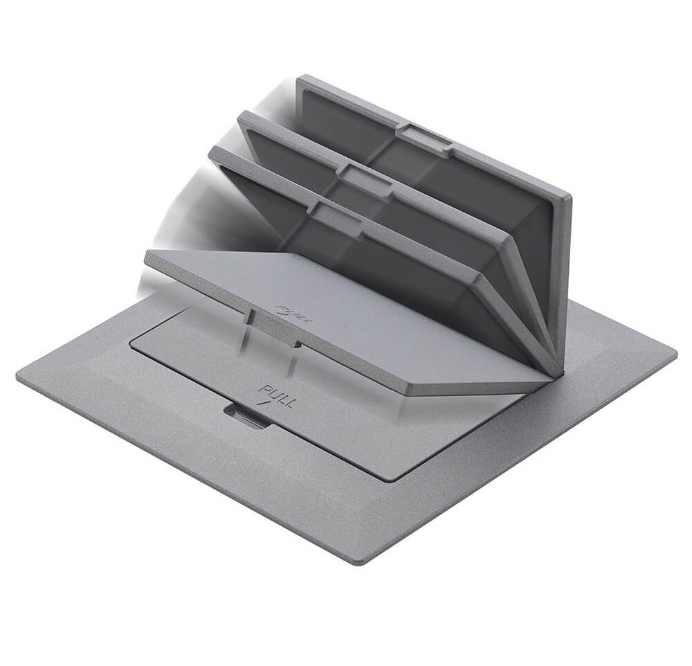 Ổ cắm âm sàn 3 thiết bị DUFS1200LTH-1