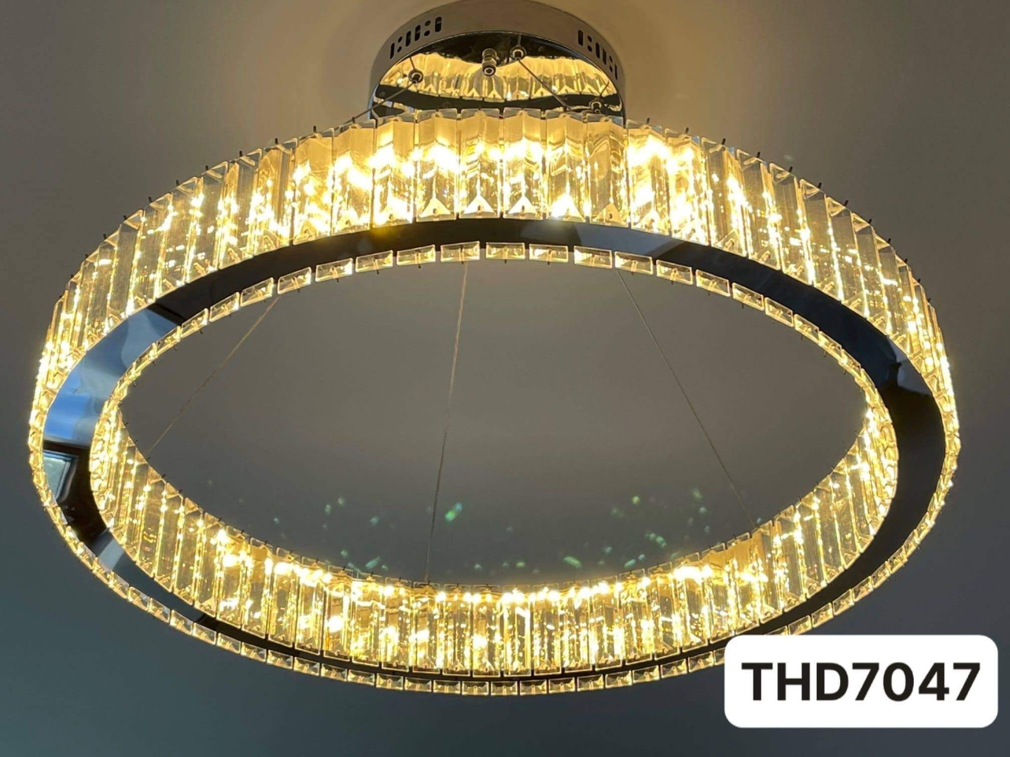 Đèn thả pha lê THD7047 - Φ600