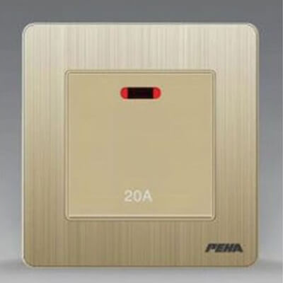Bộ công tắc 20A A300 gold Series P-017