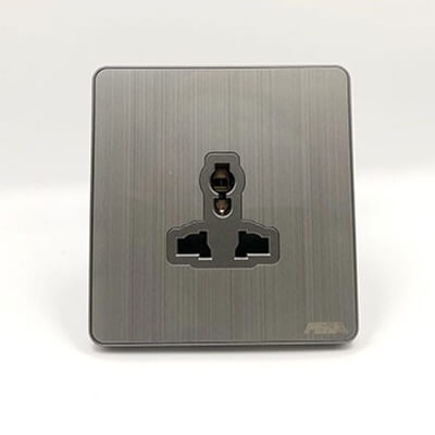 Bộ ổ cắm 3 chấu – A300 Aluminum GRAY Series