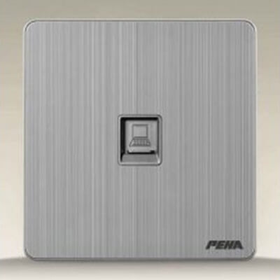 Bộ ổ cắm đơn mạng – A300 Aluminum GRAY series