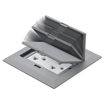 Ổ cắm âm sàn 3 thiết bị DUFS1200LTH-1